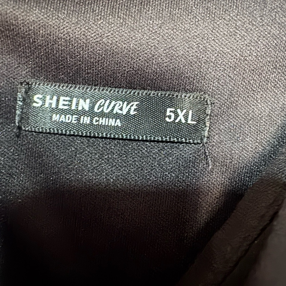 SHEIN Elegant Black Asymmetrical Dress